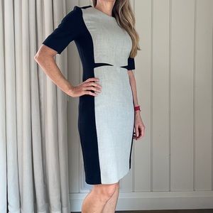 COS Dress. Grey & Navy. Size 36
